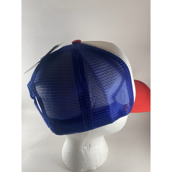 Lot of 10 USA Smiley Face Cowboy Hat Trucker Caps Red White Blue Mesh Snapback - Picture 2 of 5